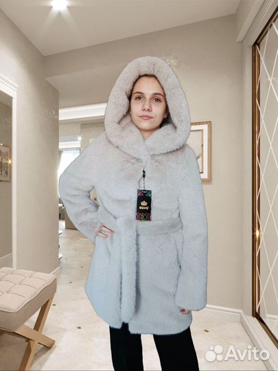 Шуба зимняя из искусственного Эко меха