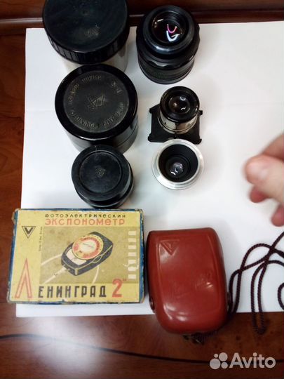 Объективы + лупа + экспонометр