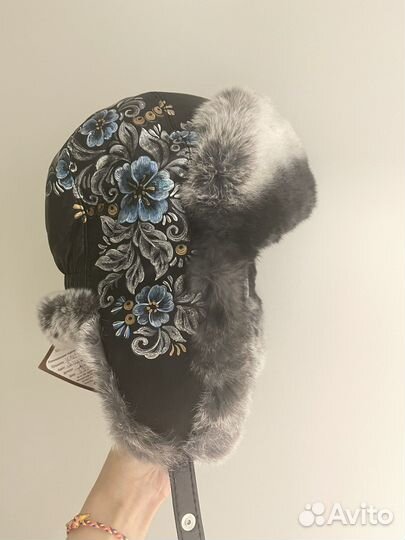 Шапка женская зимняя с мехом новая