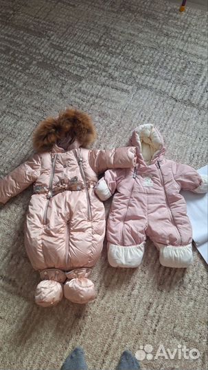 Зимний комбинезон для девочки 68 74