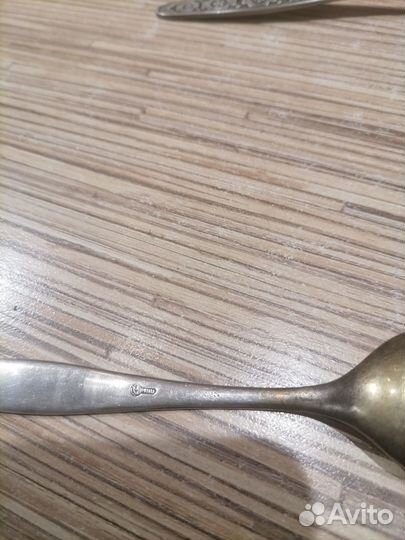 Ложка чайная позолота СССР вентаж