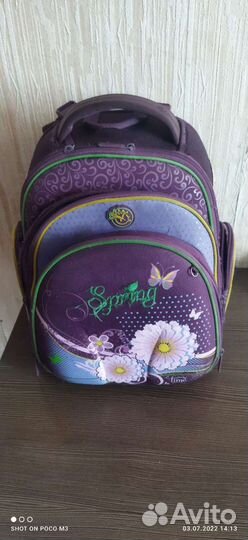 Школьный рюкзак для девочки легкий, ортопедический