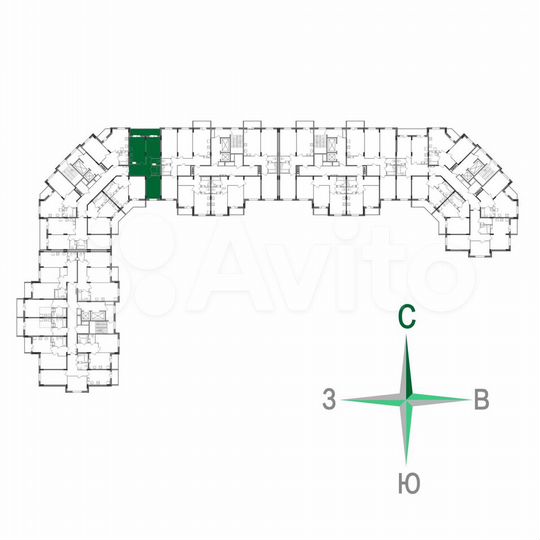 2-к. квартира, 58,9 м², 8/12 эт.