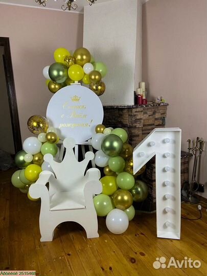 Фотозона из шаров на День Рождения