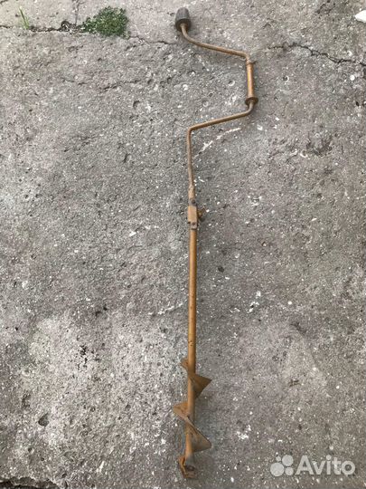 Ледобур для зимней рыбалки складной СССР