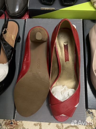 Туфли женскиеEcco,Respect,Nero Bianko 36-37