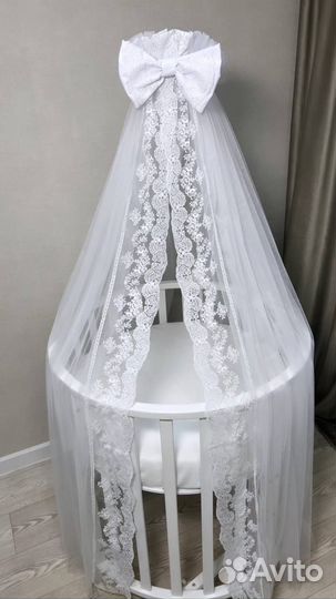 Балдахин кружевной белый Just Happy