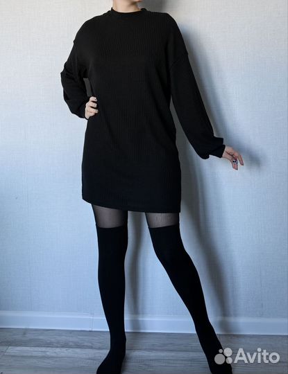 Платье женское черное короткое