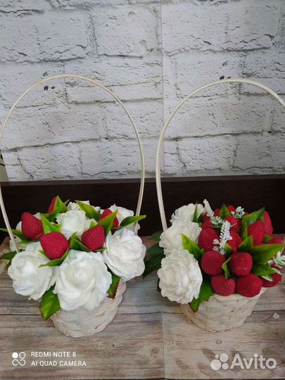 Букеты из мыла и пенных роз