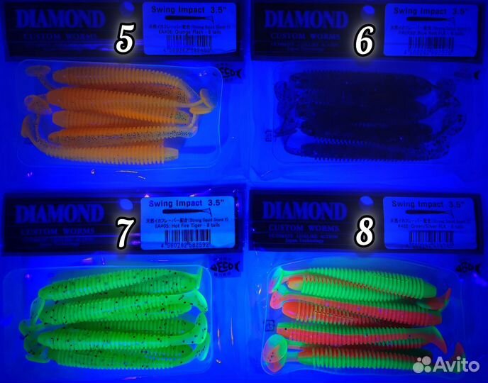 Keitech Diamond Swing Impact 3,5 дюйма