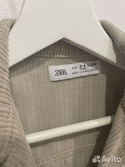 Вельветовая рубашка zara