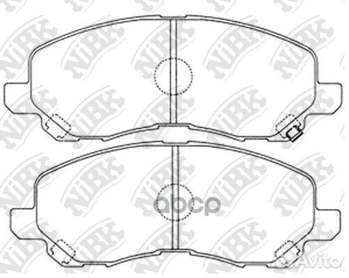 Колодки тормозные дисковые перед PN3469 NiBK