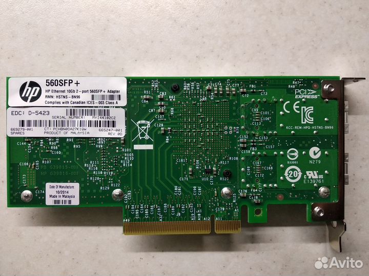 Сетевой адаптер HP Ethernet 560SF