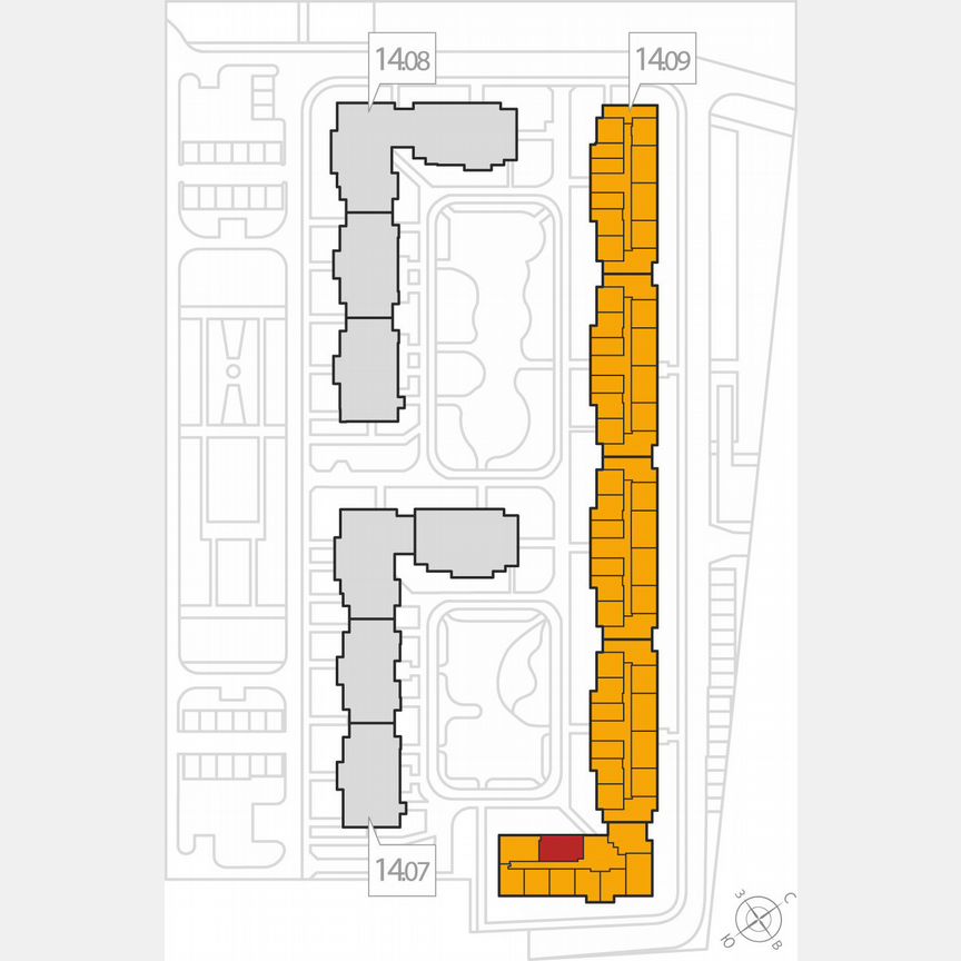2-к. квартира, 63,6 м², 6/8 эт.