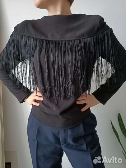 Пиджак с бахромой