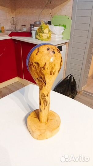 Зеркало настольное из дерева ручной работы