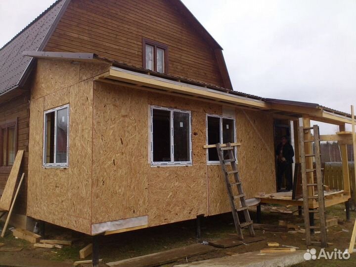 Пристройка веранды терассы строительство