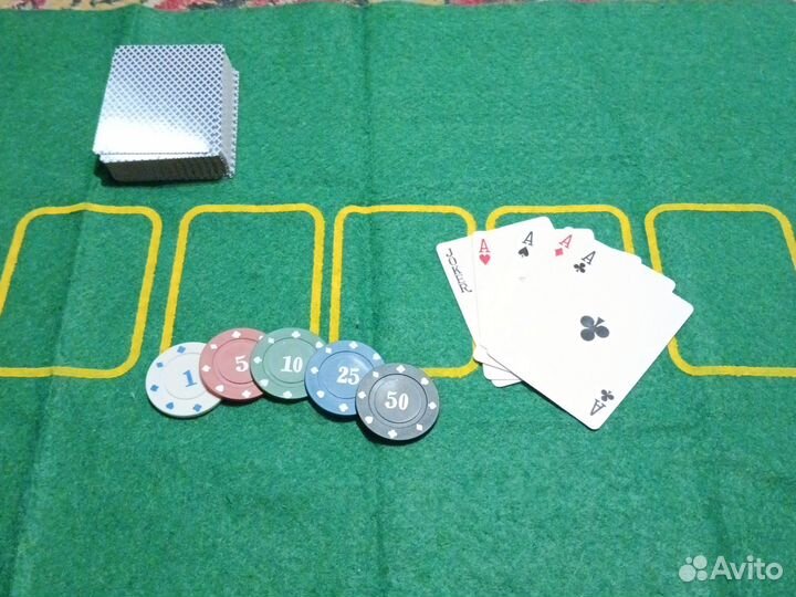 Професианальный Покерный набор 120 фишек