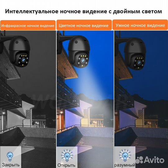 Уличная IP видеокамера Wi-Fi, Hism 2Mpx, 4мм