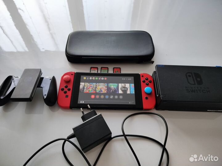 Nintendo switch rev 2 с играми