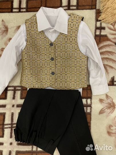 Костюм тройка (праздничный) р.86-92