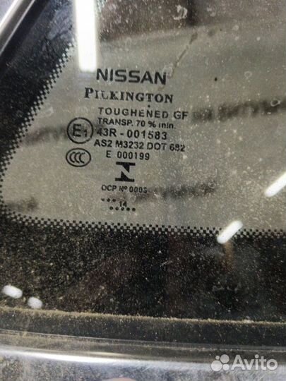 Форточка кузова задняя правая Nissan Qashqai J11