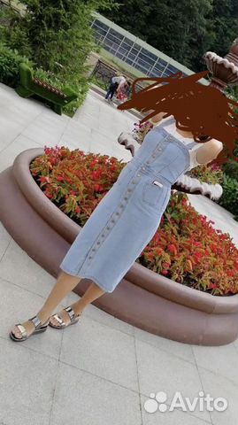 Сарафан джинсовый