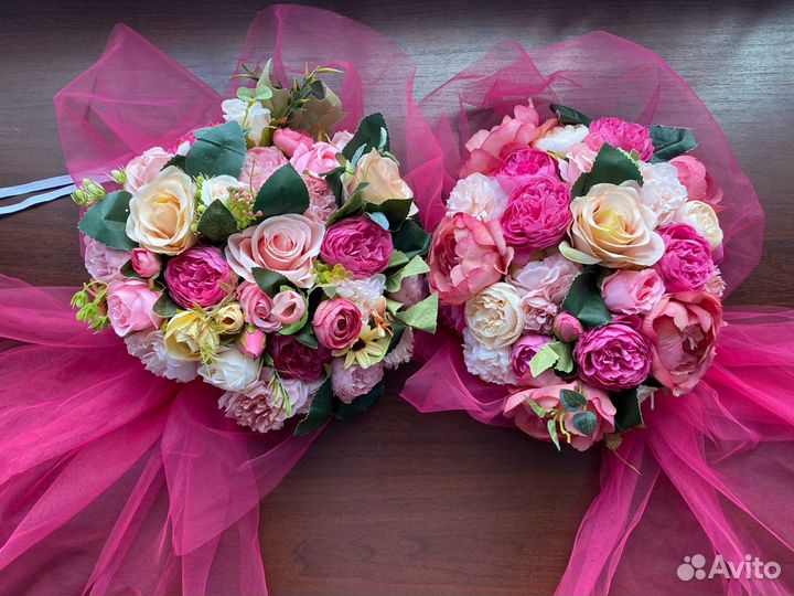 Свадебные украшения на машину