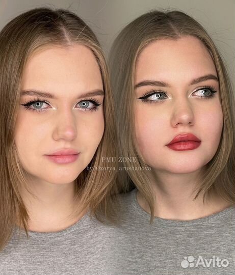 Перманентый макияж / брови, губы, межресничка