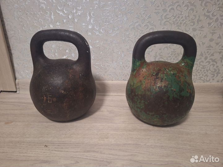 Гиря 24 кг и гиря 16кг