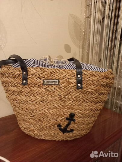 Сумка пляжная плетеная, новая