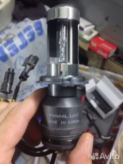 Ксенон Корея 6000 К H4 би лампа