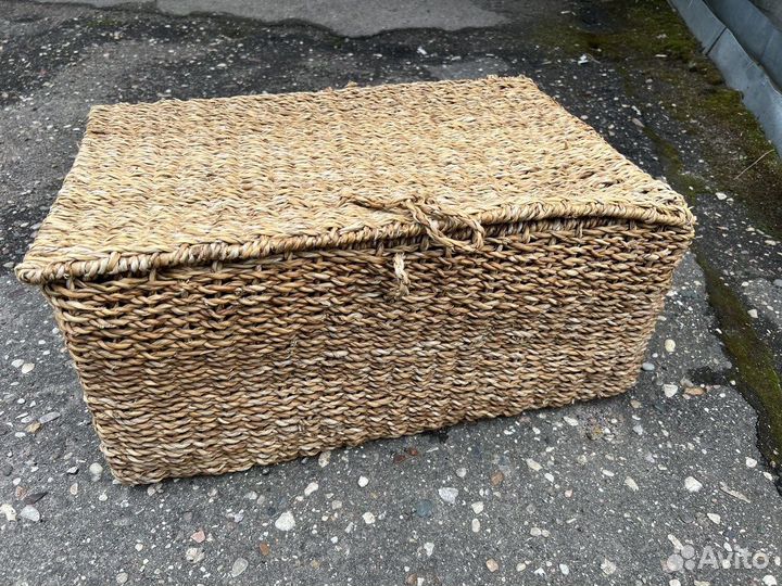 Корзина плетеная с крышкой zara home