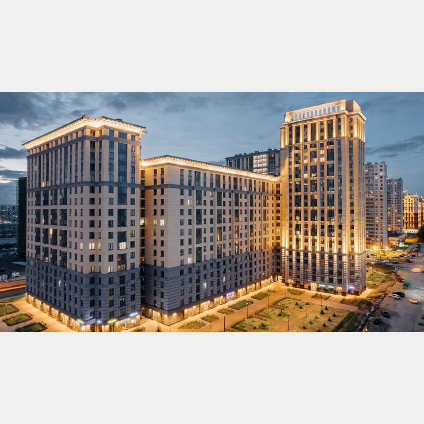 2-к. квартира, 57,3 м², 22/23 эт.