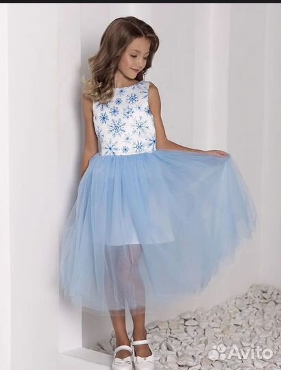 Платье снежинки