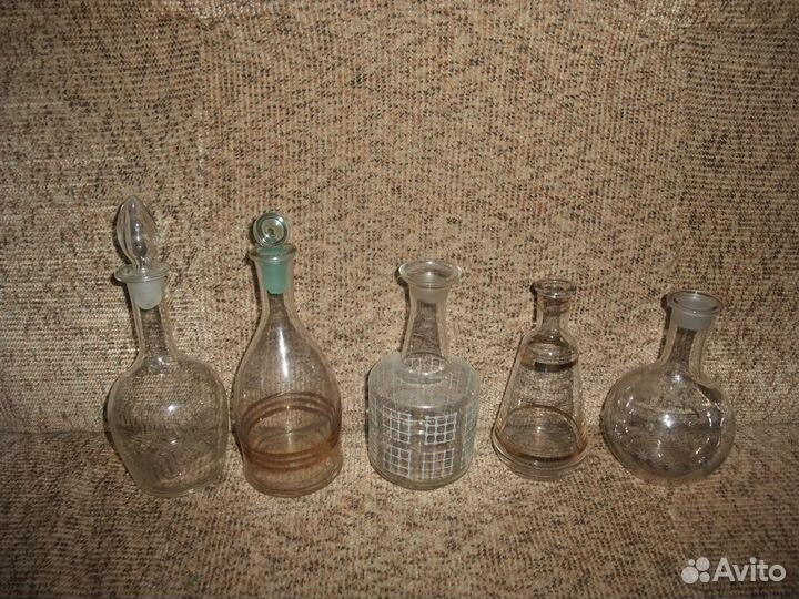 Штоф, графины, пробки, крышки, бутылки