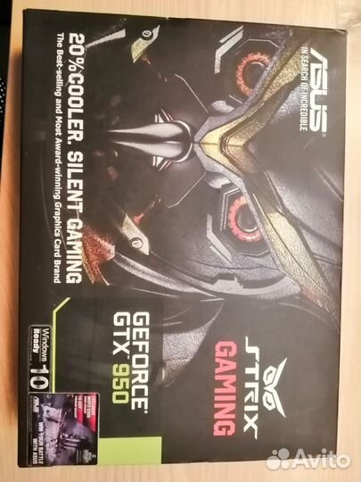 Видеокарта asus geforce GTX 950 2GB OC edition