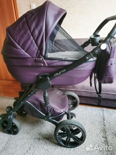 Коляска Rant aura 2 в 1 эко-кожа