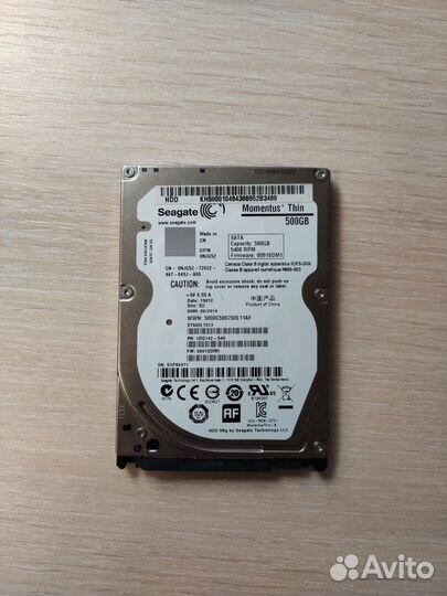 Seagate HDD 500Гб 2.5 SATA жесткий диск ноутбука