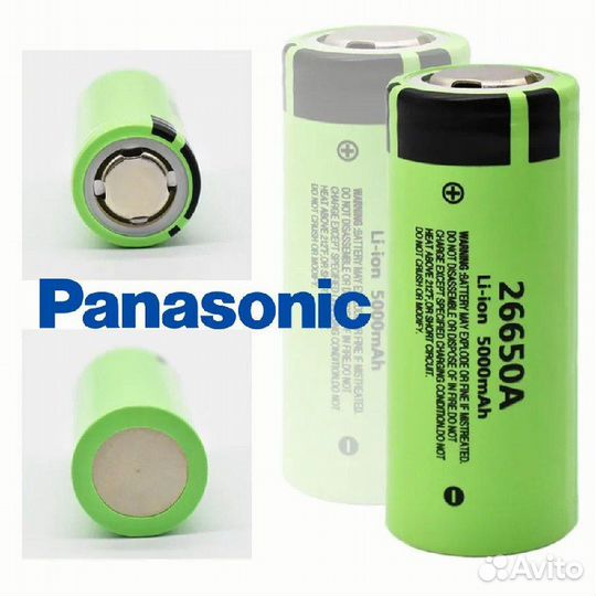 Аккумуляторы 26650A Panasonic 5000mAh 10A