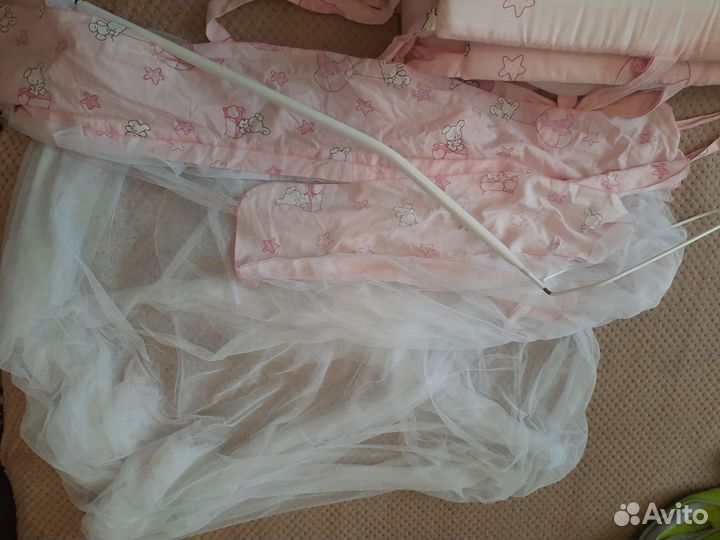 Балдахин и бортики в детскую кроватку
