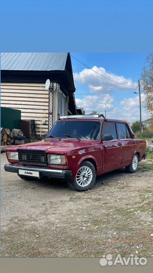 ВАЗ 2107 1.6 МТ, 2006, битый, 95 088 км