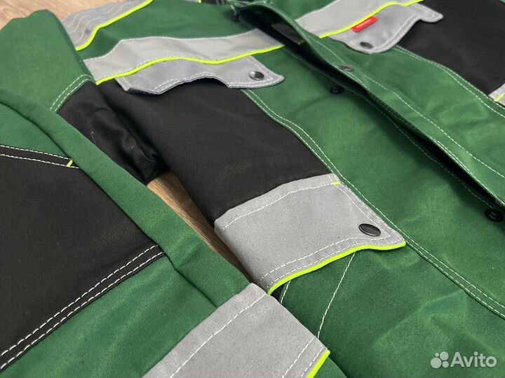 Спецодежда для автосервиса. Костюм Полином зеленый