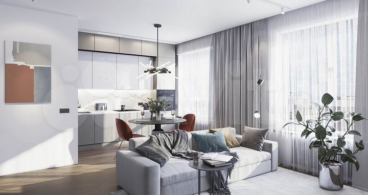 1-к. квартира, 50,4 м², 28/36 эт.