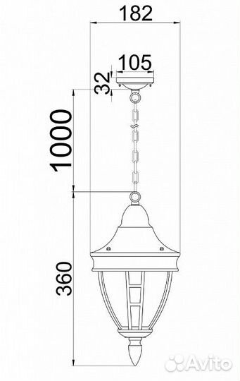 Подвесной светильник Maytoni Rivoli O027PL-01B