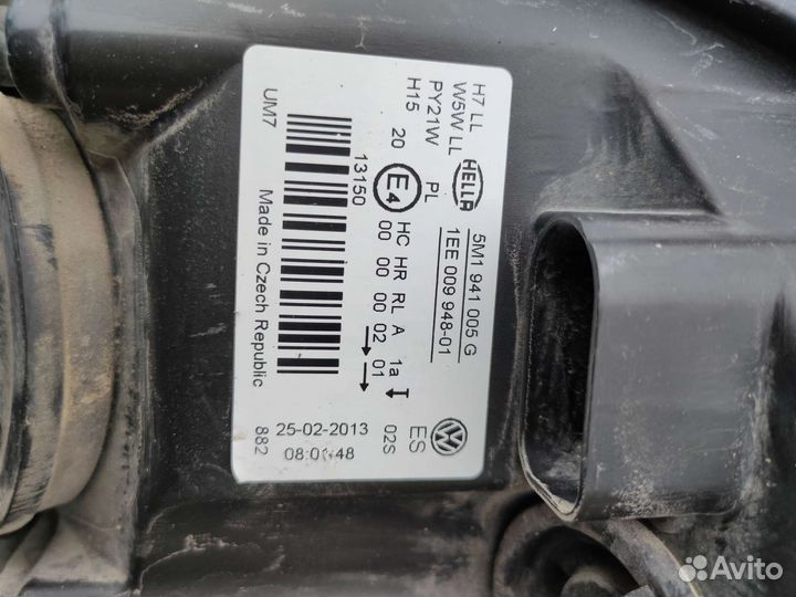 Фара левая Фольксваген гольф плюс