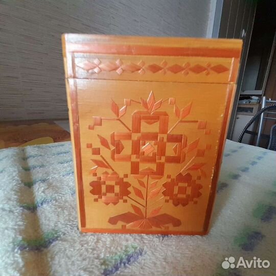Шкатулка деревянная СССР