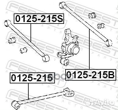 0125215B Рычаг подвески toyota 48730-21040; TOY