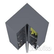 Шкаф угловой в стиле икеа графит