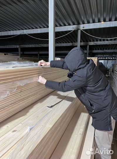 Сосна/ёлка Доска сухая строганная с фасками размер 6000 мм
